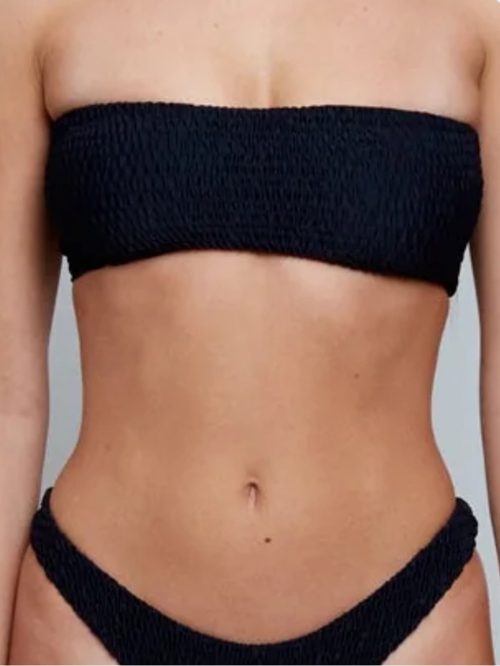 Acacia Emerson Shirred Bikini Top Size Large NWT